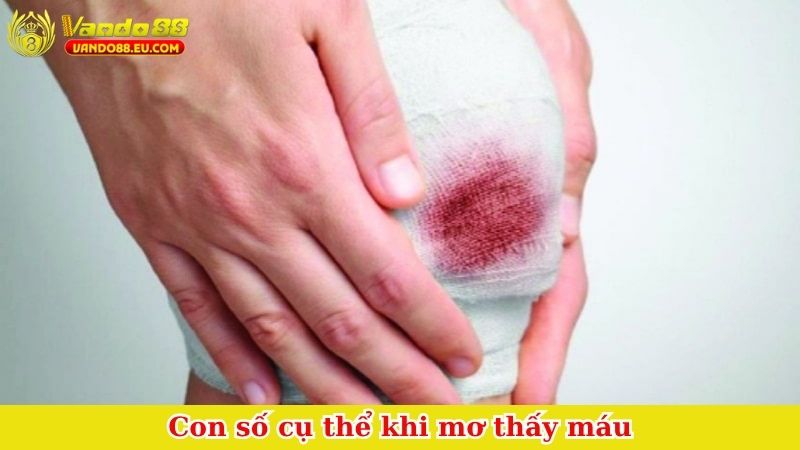 Con số cụ thể khi mơ thấy máu