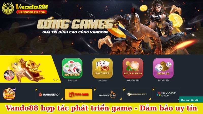 Vando88 hợp tác phát triển game