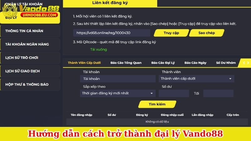 Hướng dẫn cách trở thành đại lý Vando88